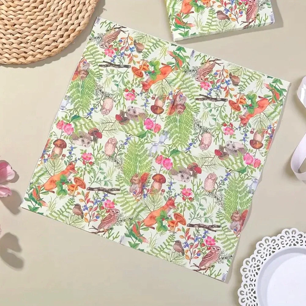 Forest Critters Luncheon Paper Napkins, 20-ct